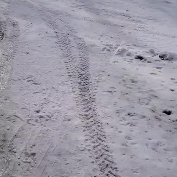 My fiance playing in the snow part 1