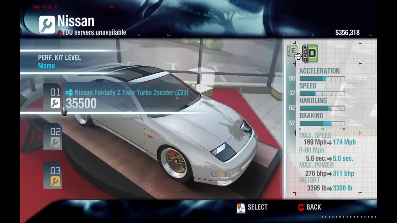 TDU Platinum - Fairlady Z (300ZX) Tuning + test run