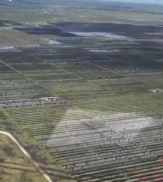 A single hail storm in Damon, Texas, destroys thousands of acres of solar panels. *1min
