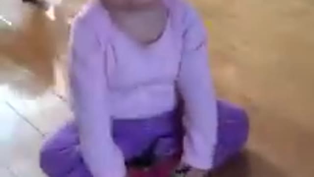 Butt scooting baby