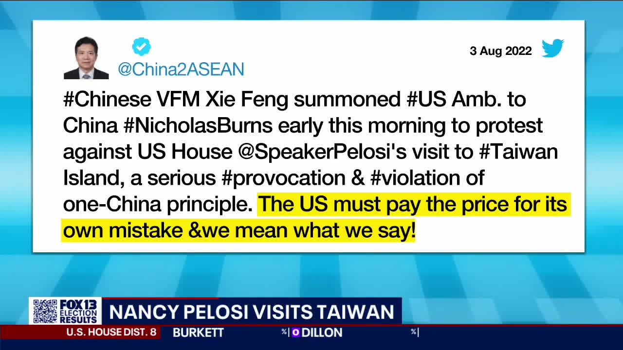 Nancy Pelosi visits Taiwan | FOX 13 Seattle