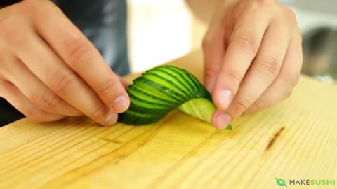 Cucumber Garnish Wave