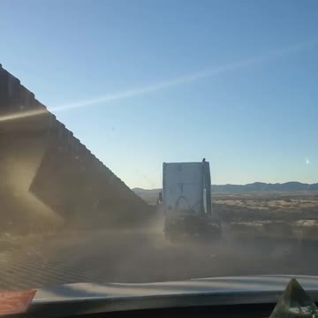 Truckers Arriving AT THE WALL at The Border