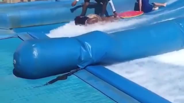 Water gliding so funny
