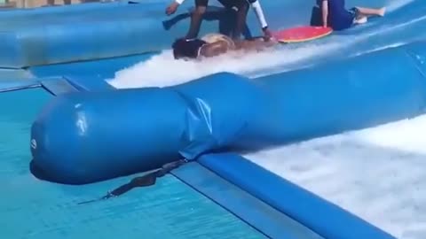 Water gliding so funny