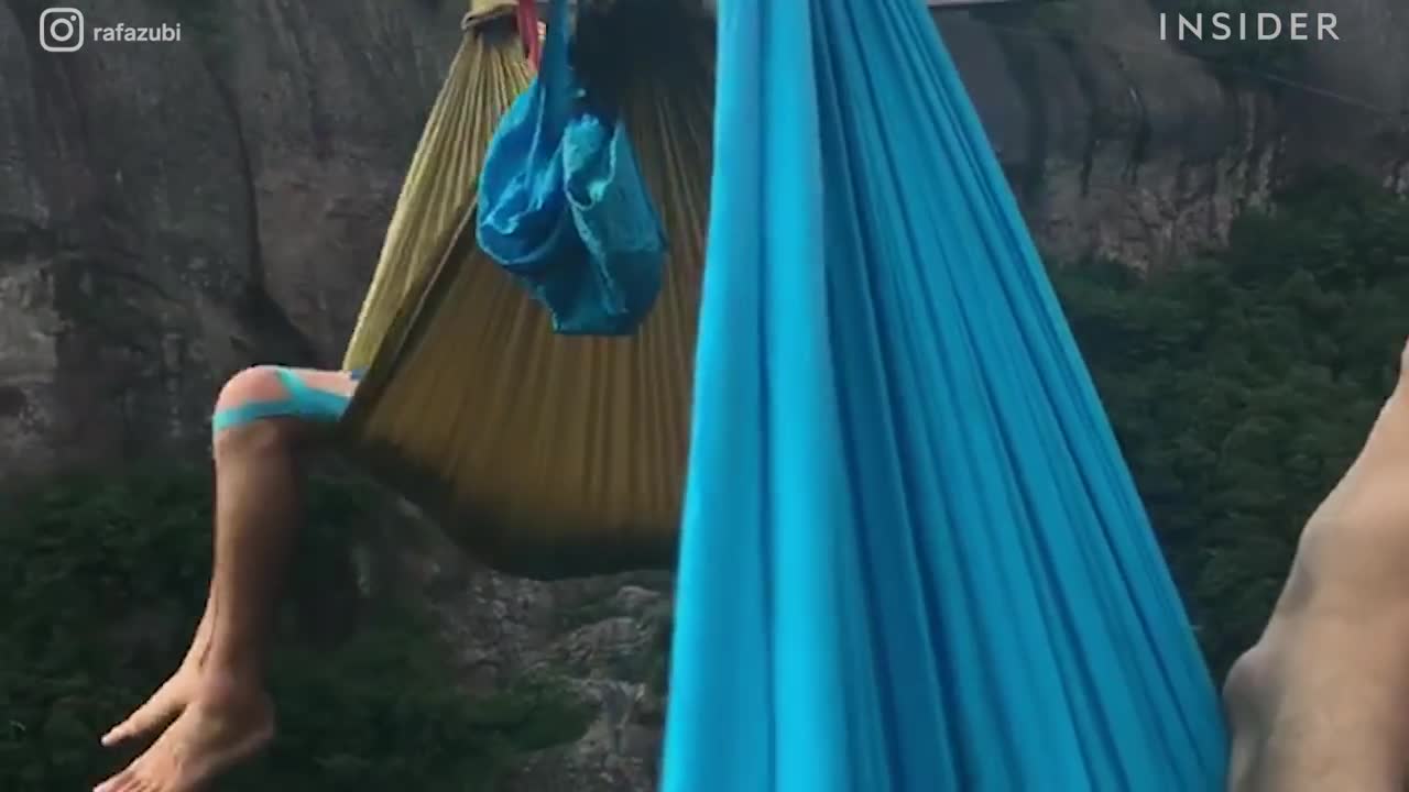 Hammocks Hang At Extreme Heights.