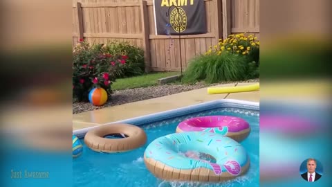 Try Not To Laugh Funny Babies Playing With Water Pool Fails