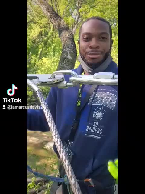 Enjoying Myself Ziplining