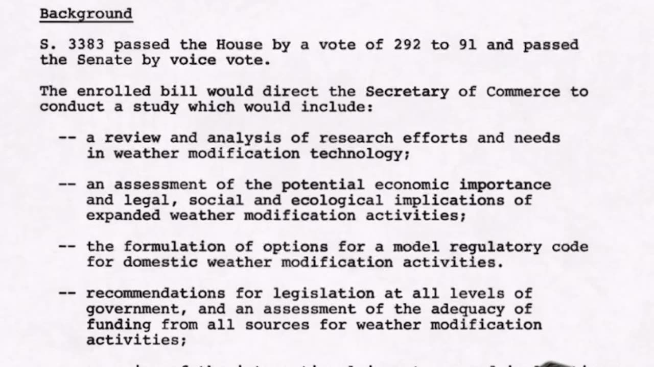 Is our weather being modified?