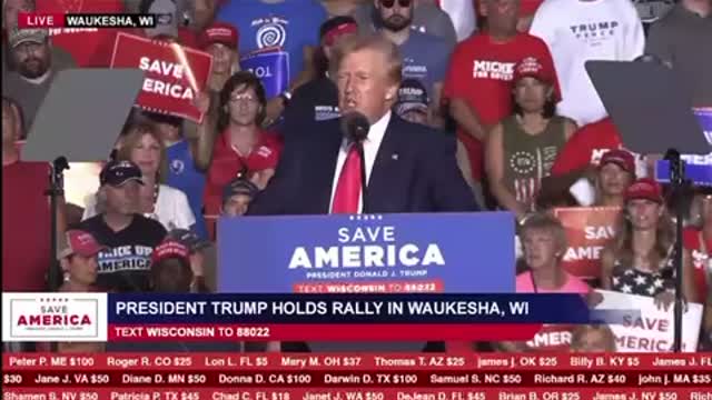 08.05.22 Trump Save America Rally Wisconsin