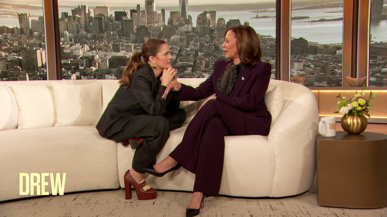 Kamala Harris Tells Drew Barrymore What She Thinks Of People Mocking Her Laugh