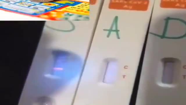 NHS LATERAL FLOW TEST FRAUD BLACK LED LIGHT REVEALS PRE SET (RIGGED) RESULTS