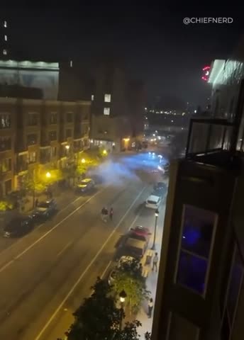Residents in Downtown Minneapolis Sprayed Fireworks at Public & Private Property Last Night