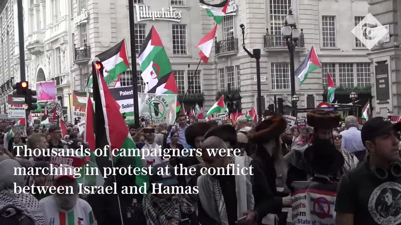 Eight arrests at pro-Palestinian march in London