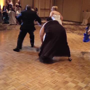 Father And Daughter Do Elaborate Wedding Mashup Dance