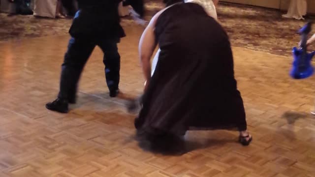 Father And Daughter Do Elaborate Wedding Mashup Dance