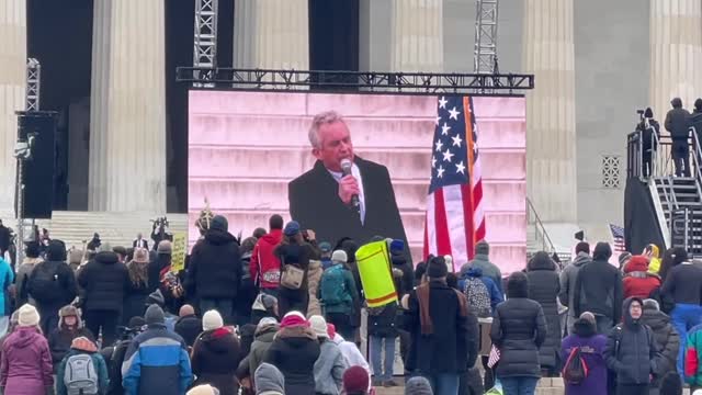 Robert Kennedy Speech at Mandate Protest Today at the Lincoln Memorial 3 RULES