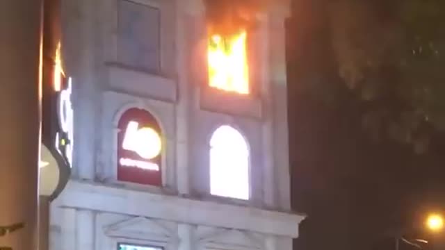 fire at a famous coffee shop in vietnam