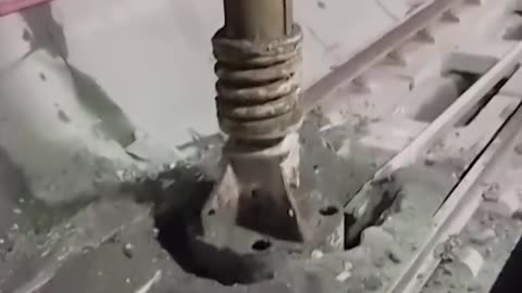 Drill Accidentally Opens Hole in Istanbul Underground Track - VOA News #shorts