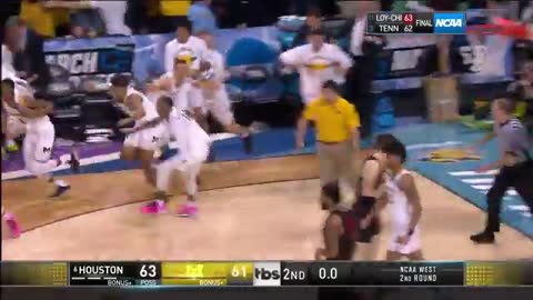 Game winning shot as Michigan defeats Houston in NCAA Tournament