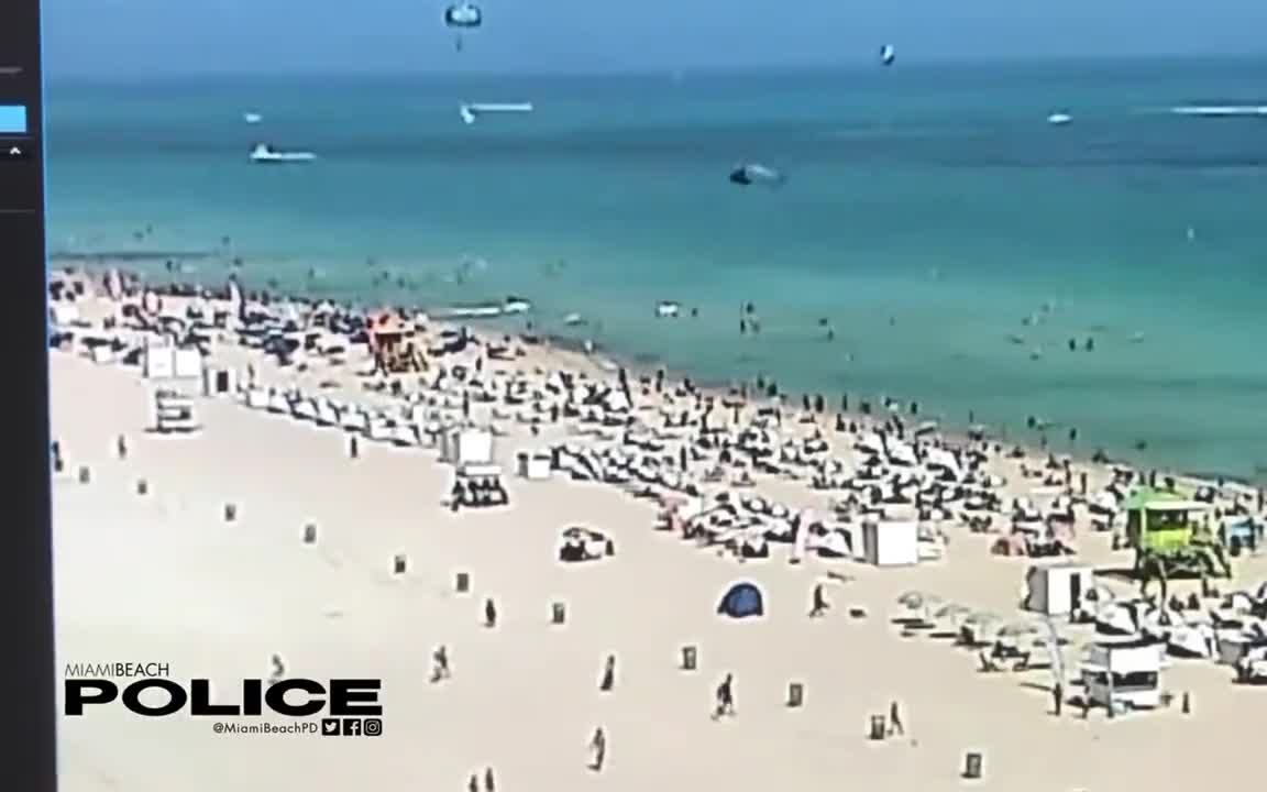 Helicopter crashes near shore in Miami Beach, two sent to the hospital, police said