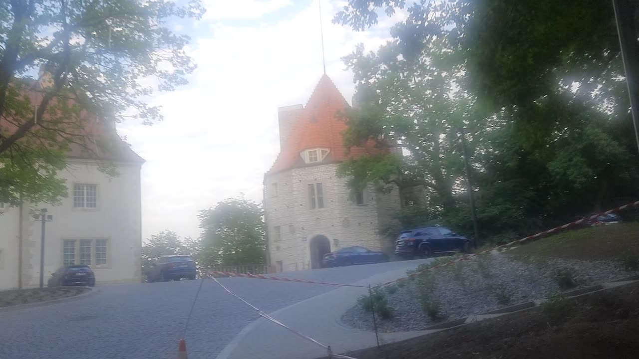 Entering the historic compound of Przegorzały, on the outskirts of Kraków