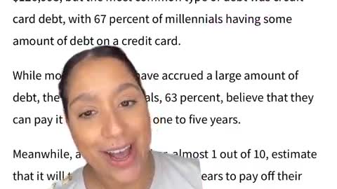 Millennials debt is not school or housing but credit card debt