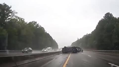 Dash Cam Shorts: What a Crash, On a Cloudy Day
