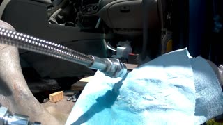 Leaking braided brake line from the fittings. Thanks not gonna work
