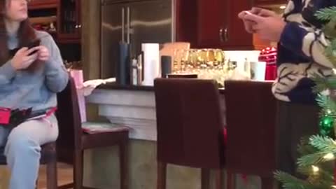 Girl Gets Attacked By Parrot Drone on Christmas!