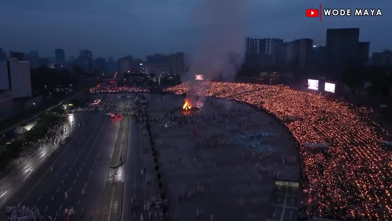 Biggest Religious Festival In Africa, Ethiopia, Addis Ababa (Meskel Festival).