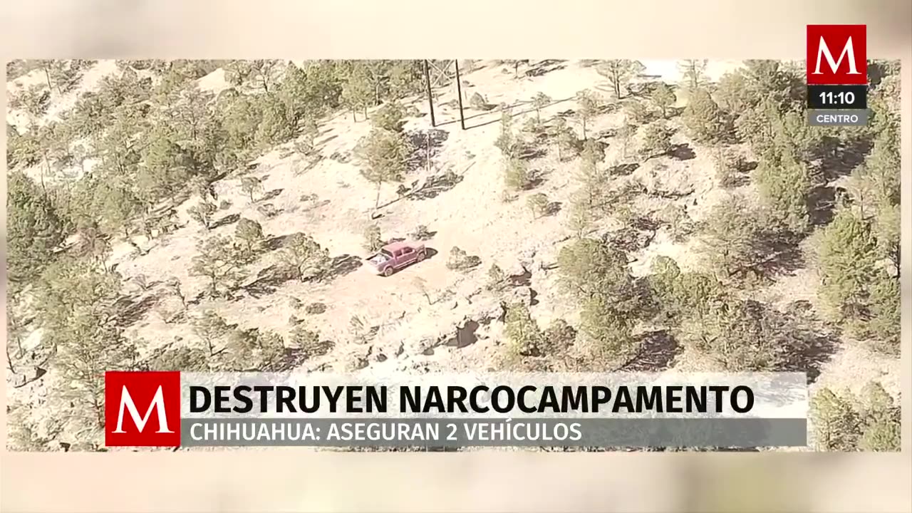 Autoridades destruyen narcocampamento en Guachochi, Chihuahua