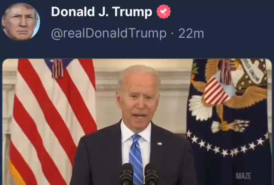 President Donald J. Trump with Biden Predictions