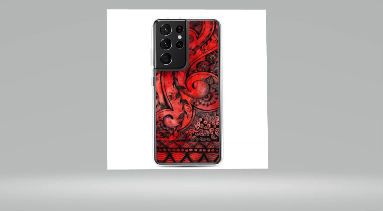 🎞️ Samsung Phone Case - Mediterranean Red (004) Design