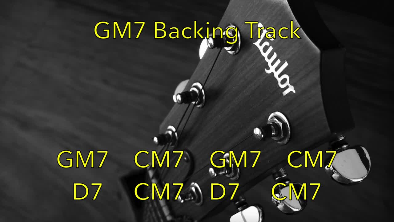 GM7 Acoustic Guitar Fingerpicking Backing Track 🎸