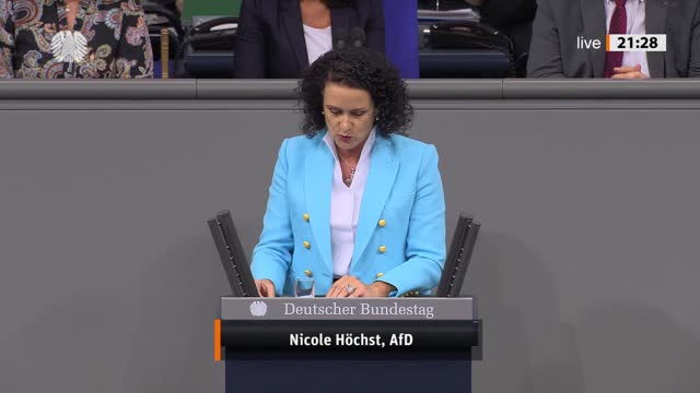 Nicole Höchst Rede vom 08.09.2022 - Bildung und Forschung