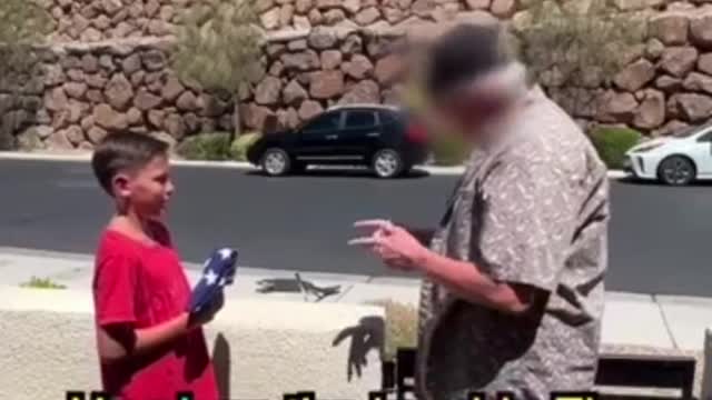 Veteran helps a Young Man