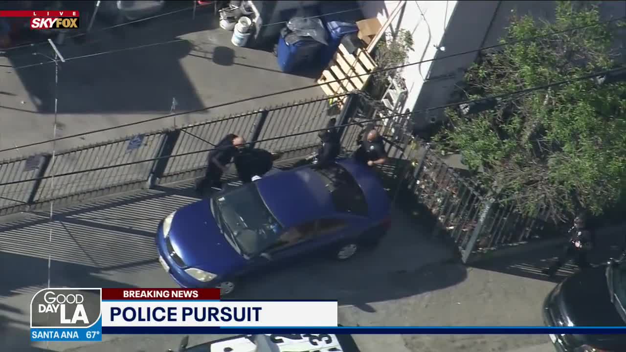 Frustratingly ridiculous police chase in LA, as reporter watch suspect from chopper