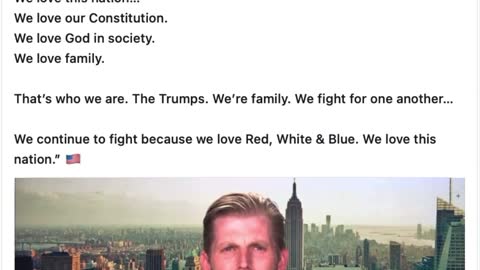 Eric Trump: We’re family. We fight for one another