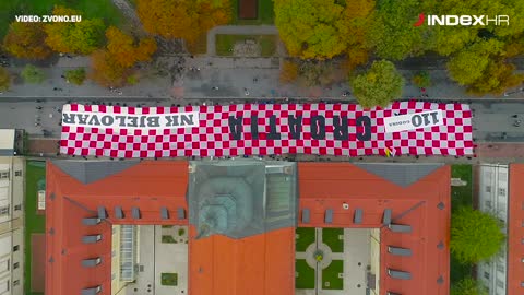 Navijačka zastava u Bjelovaru