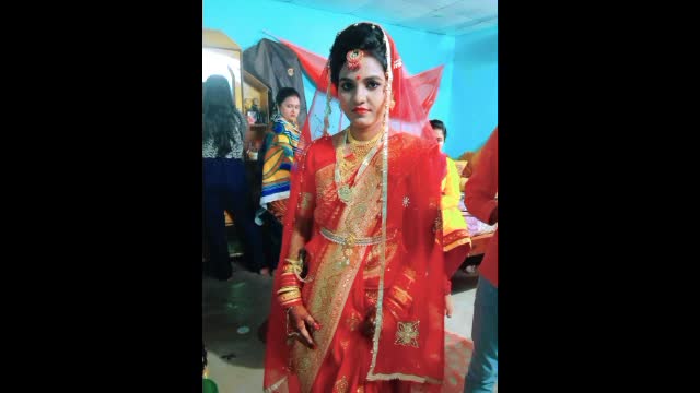 Bridal getup hairstyle in Odisha.