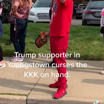 Trump supporter tells KKK to leave