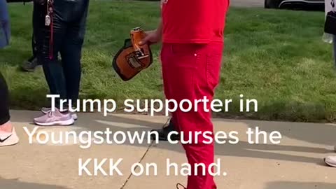 Trump supporter tells KKK to leave
