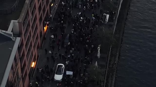 Protests in Berlin for Mahsa Amini, a 22-year-old Iranian woman, died on Friday