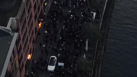 Protests in Berlin for Mahsa Amini, a 22-year-old Iranian woman, died on Friday