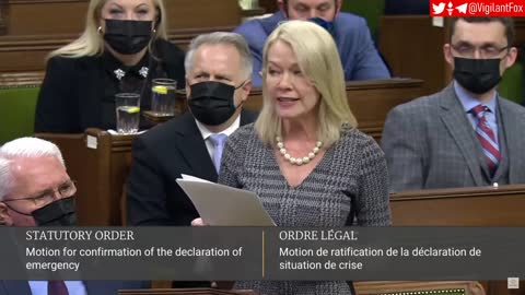 Candace Bergen: Six-Minute Tirade Against Trudeau's Invocation of the Emergencies Act