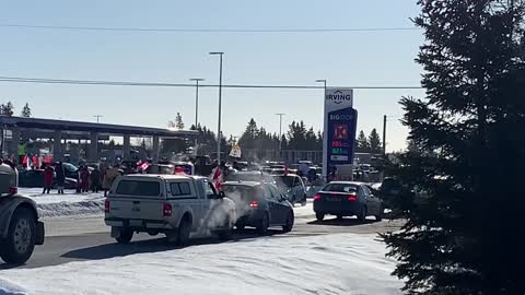 PEI parked in the Irving Lot as Nova Scotia rolls through.