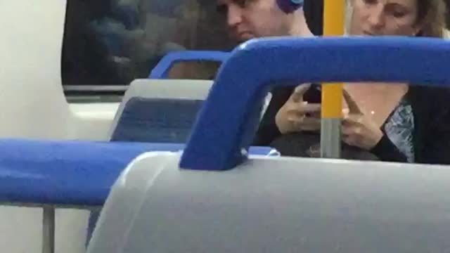 Purple head phones with alien ears on top