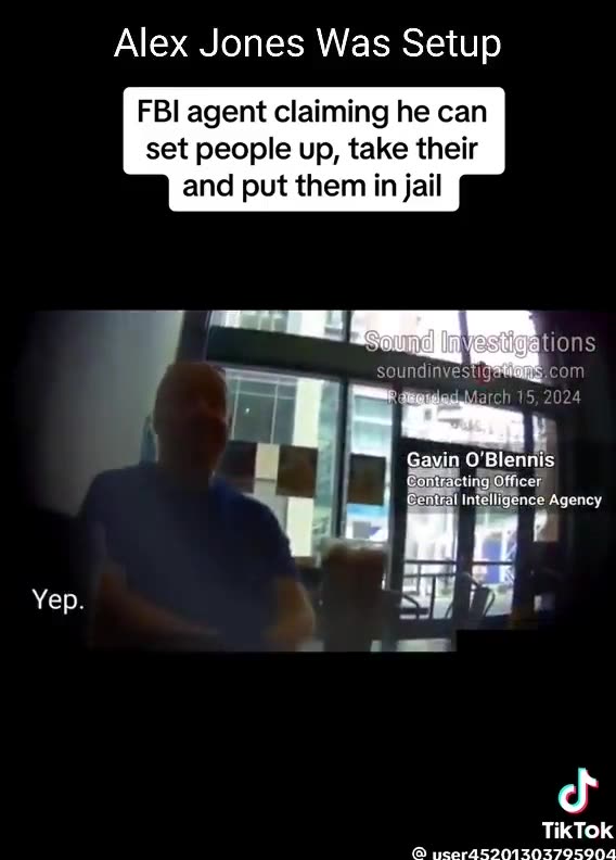 CIA's Gavin O'Blennis Admits Setting People Up On Hidden Cam