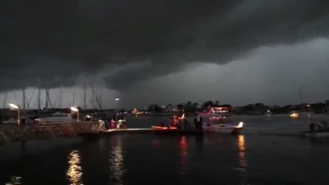 Lightning Strikes Incredibly Close To Where People Were Sitting